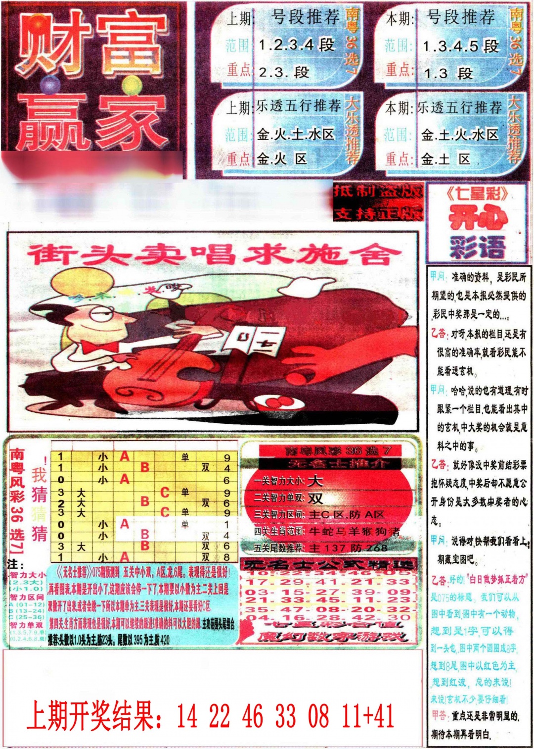 034期七星彩图(高清)[图]