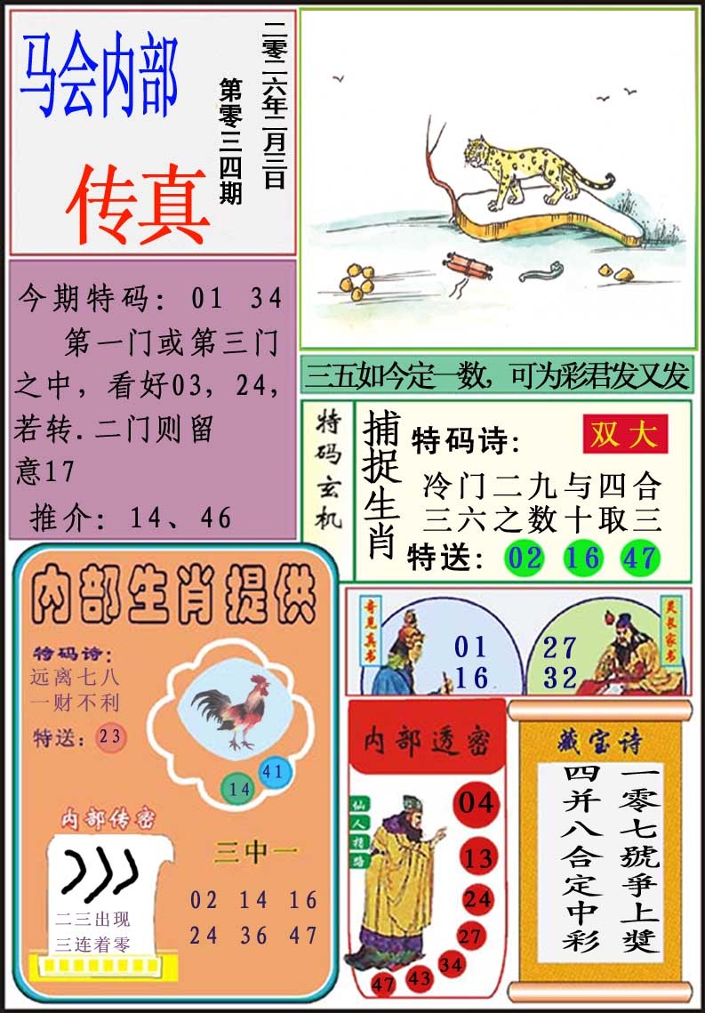 034期马会内部传真[图]