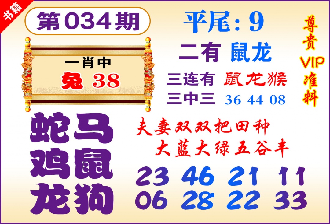 034期澳门九龙天书[图]