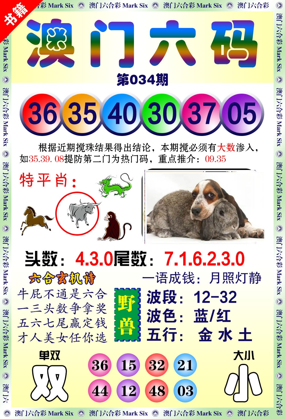 034期澳门望子成龙[图]