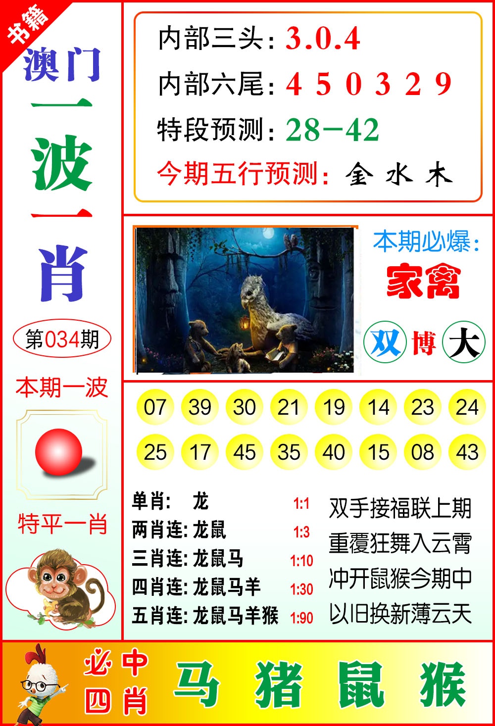 034期澳门一波一肖[图]