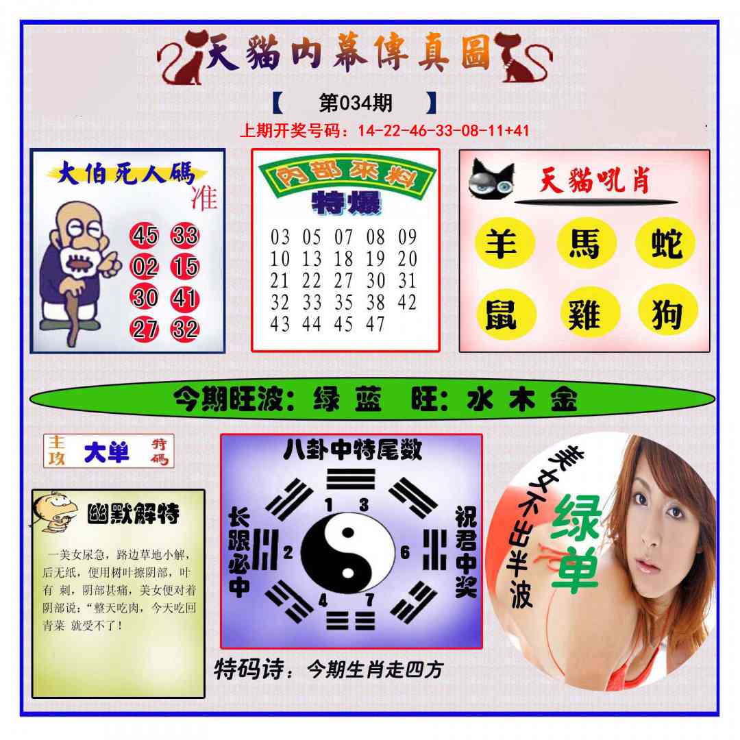 034期内幕传真图[图]