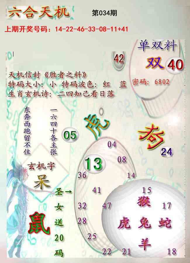 034期天机报[图]