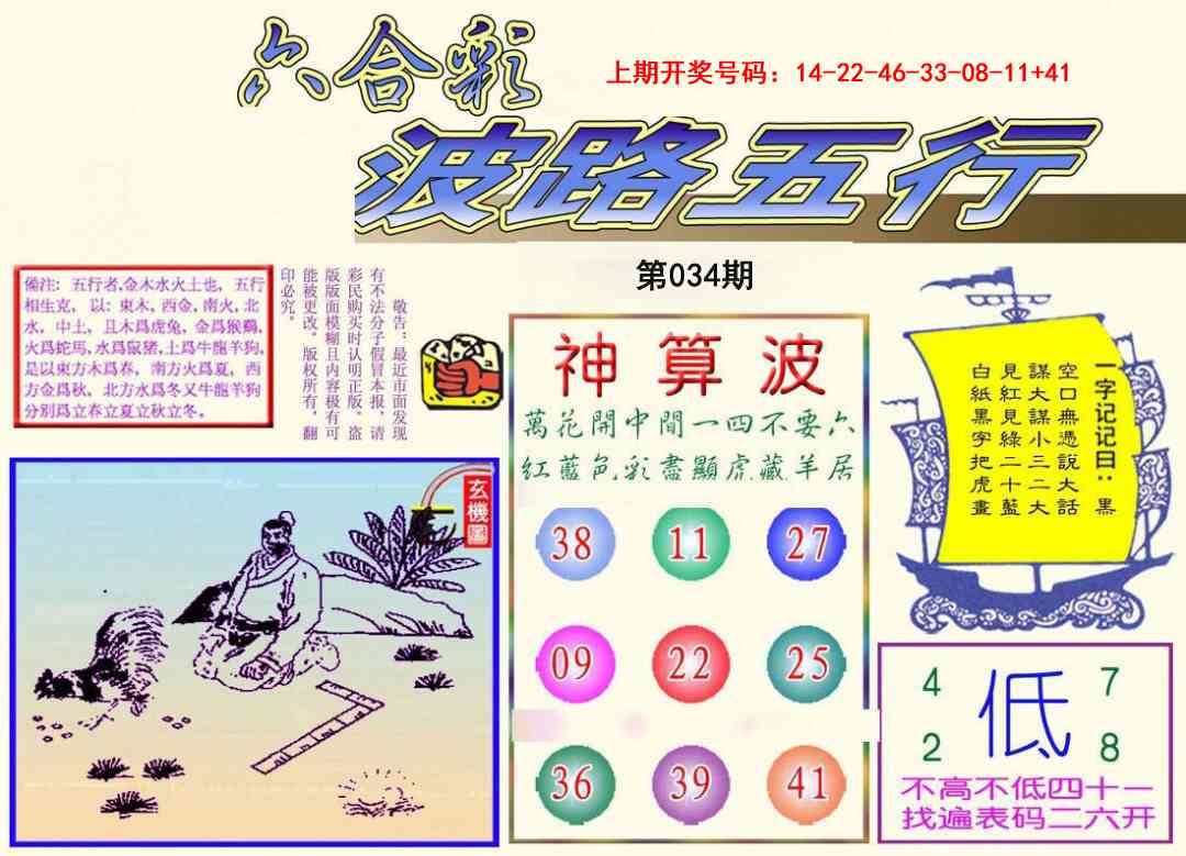 034期波路五行[图]