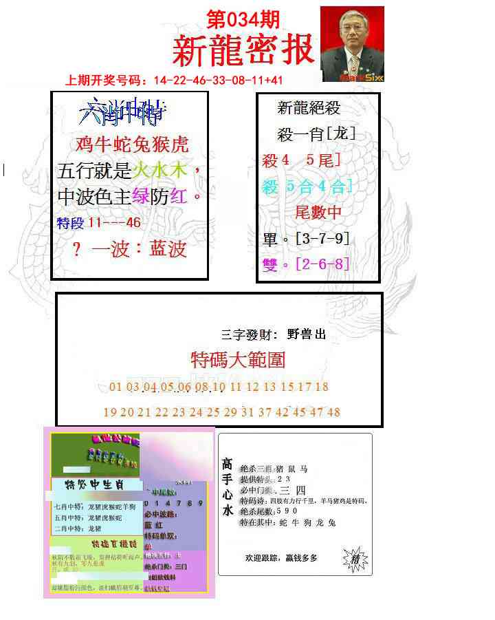 034期新龙密报[图]