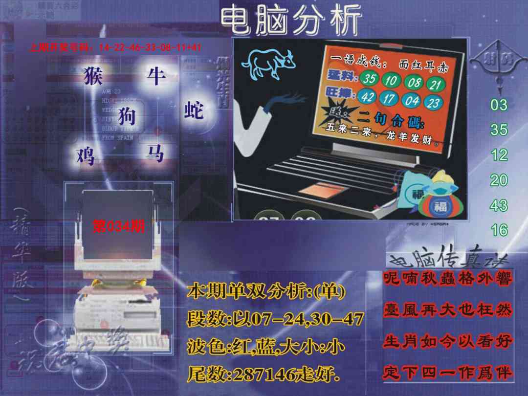 034期正版电脑分析贴士報[图]