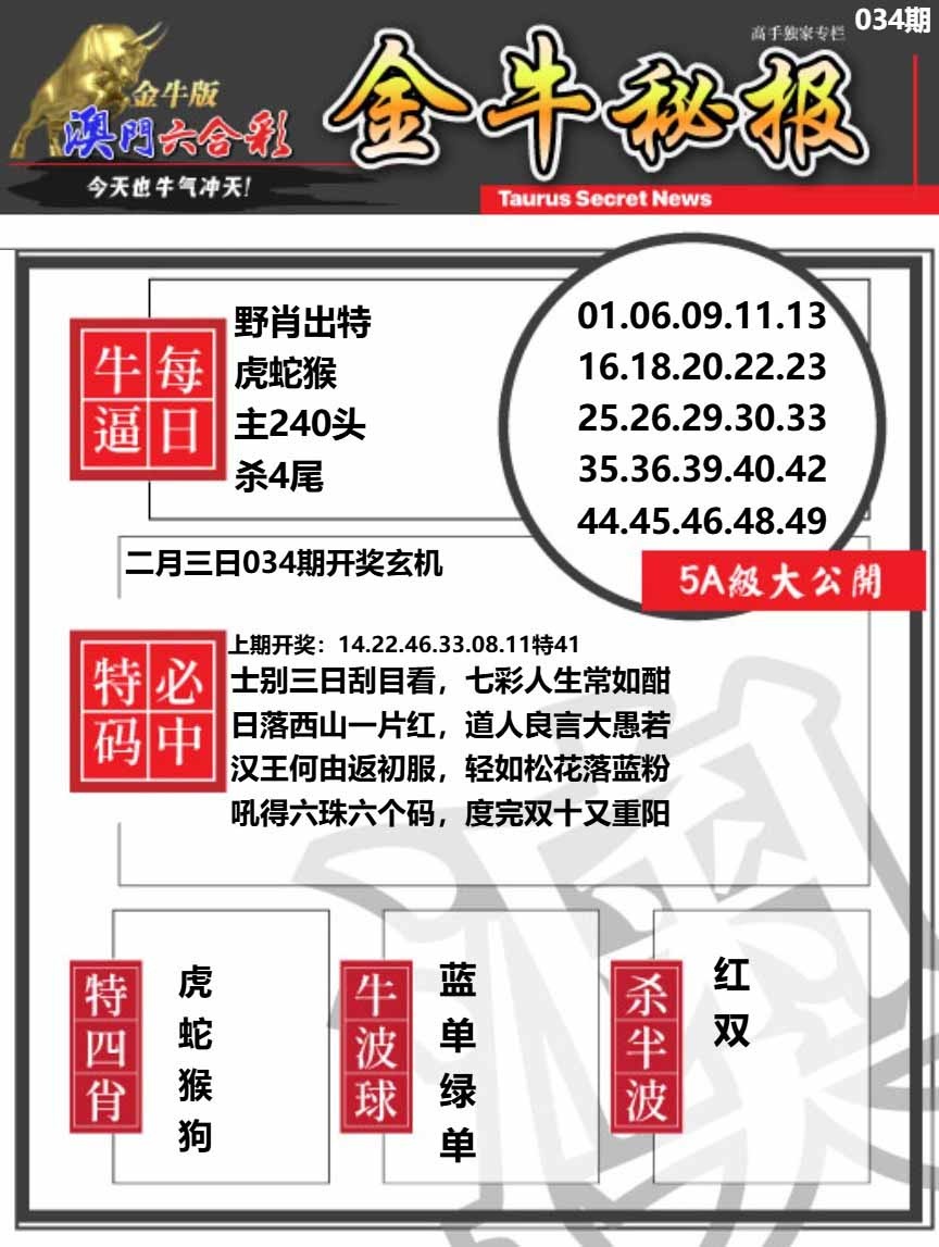 034期金牛秘报A[图]