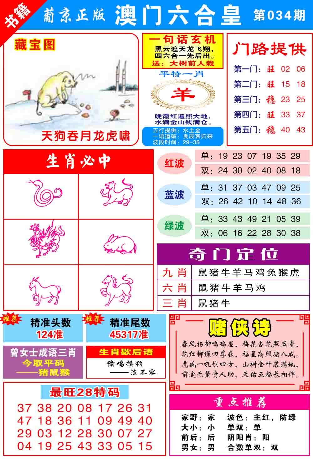 034期澳门六合皇心水[图]